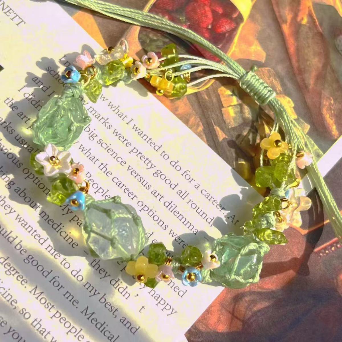 The Sunlit Moss Bloom Bracelet