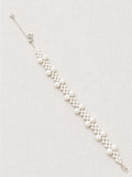 Organic Pearl Drift Bracelet - Silver