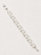 Lumi Crystal Pearl Bracelet - Silver