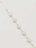Lumi Pearl Tile Bracelet - Silver