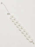 Lumi Pearl Chain Bracelet - Silver White