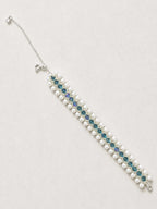 Lumi Pearl Garden Bracelet - Silver Blue