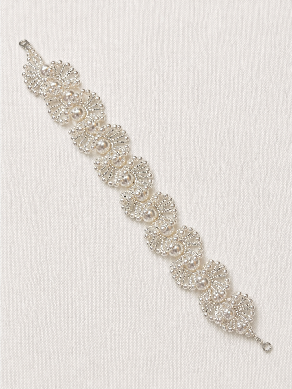 The Pearl Fan Lace Bracelet