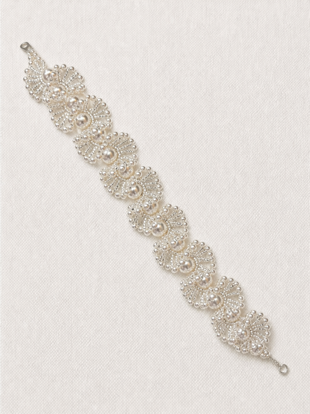 The Pearl Fan Lace Bracelet