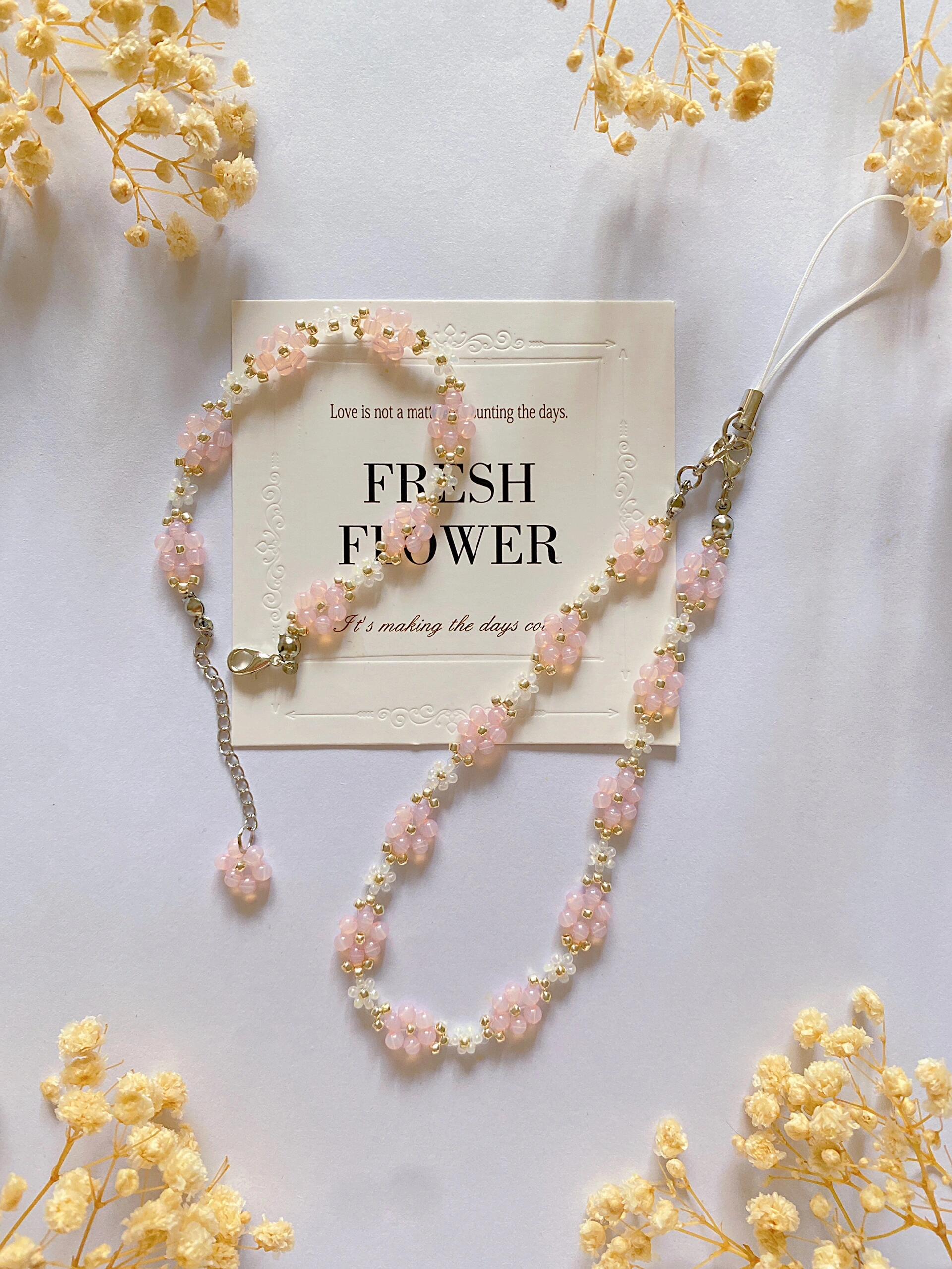 Blossom Pearl Bracelet — Handmade Floral Beaded Jewelry