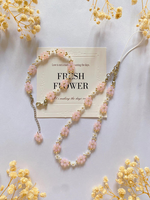 Blossom Pearl Bracelet — Handmade Floral Beaded Jewelry