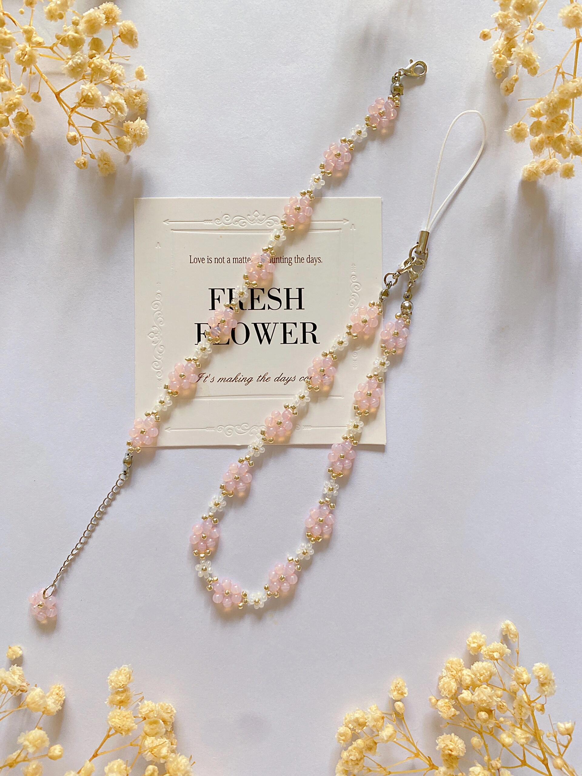 Blossom Pearl Bracelet — Handmade Floral Beaded Jewelry