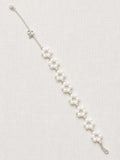 Fleur Pearl Bloom Bracelet - Silver